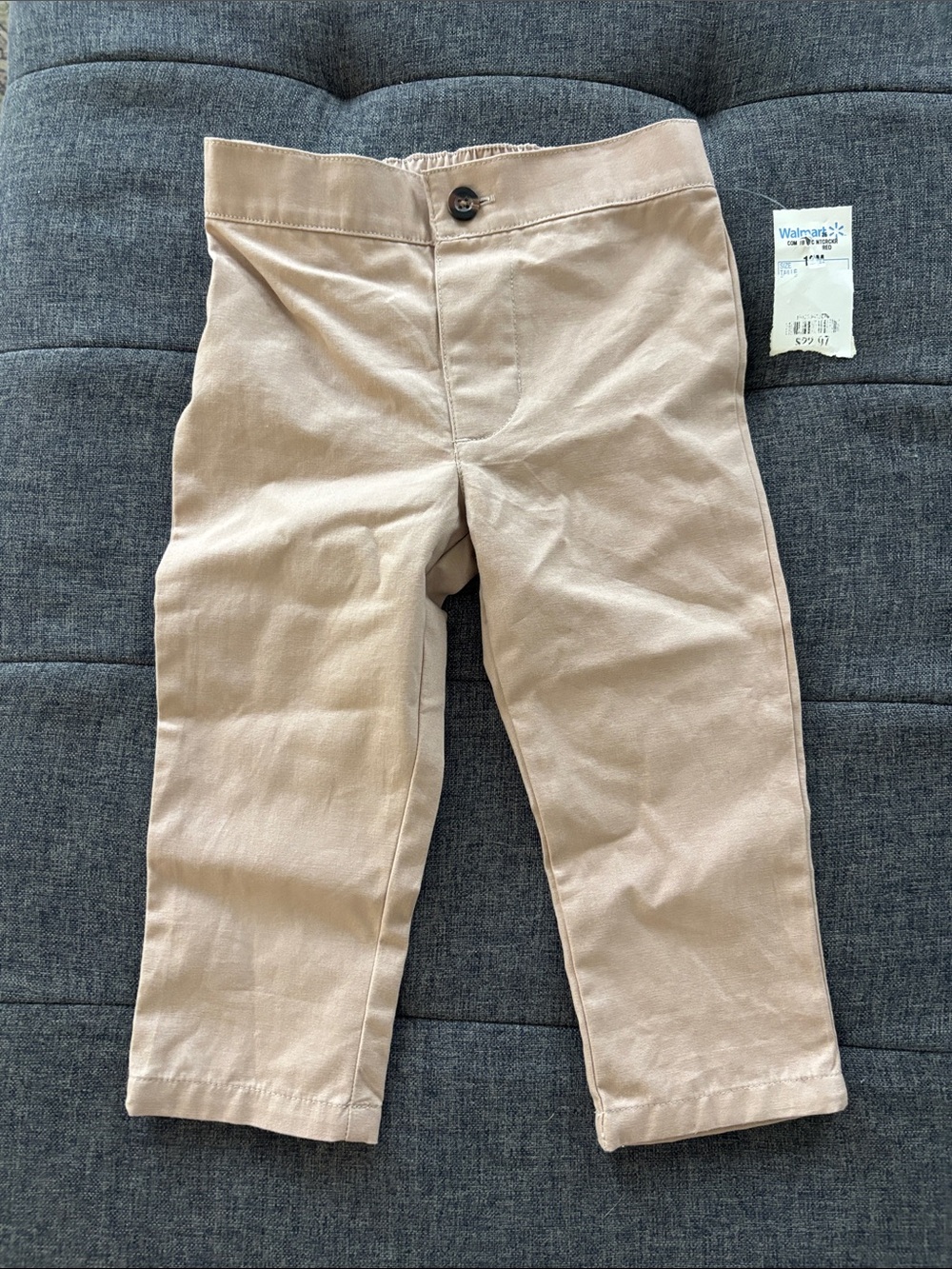 Carter's Light Tan Pull-On Kids Pants, size 12 months